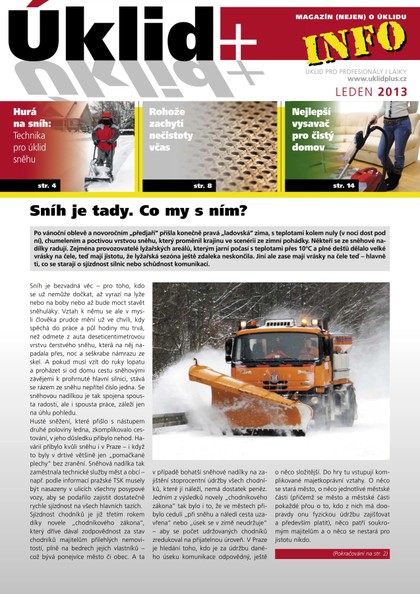 E-magazín Úklid plus [INFO] leden 2013 - Vydavatelství MAC