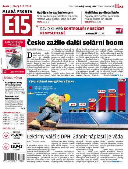 E-magazín E15 5.2.2013 - Czech Media Invest
