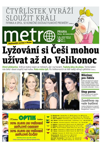 E-magazín METRO 26.2.2013 - deník METRO