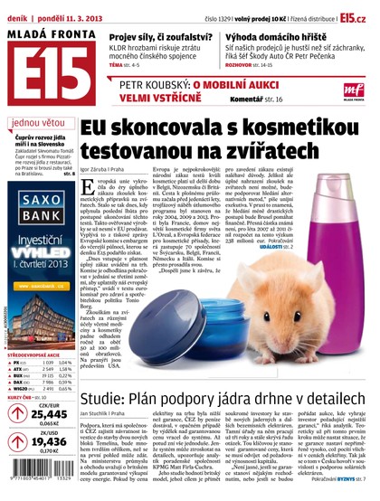 E-magazín E15 11.3.2013 - Czech Media Invest