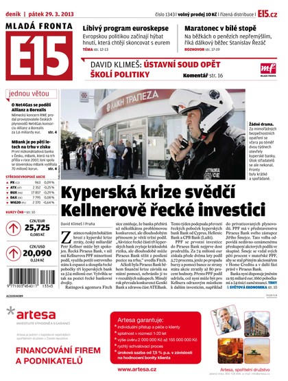 E-magazín E15 29.3.2013 - Czech Media Invest