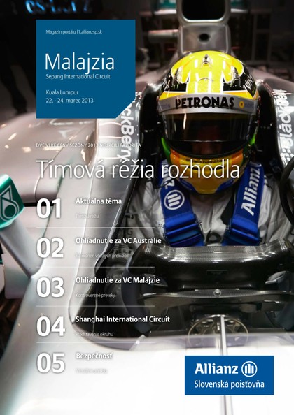 E-magazín Magazín F1 2/2013 - Allianz - Slovenská poisťovňa, a.s.