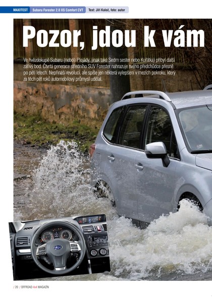 E-magazín maxitest - Subaru Forester - OR MEDIA s.r.o. 