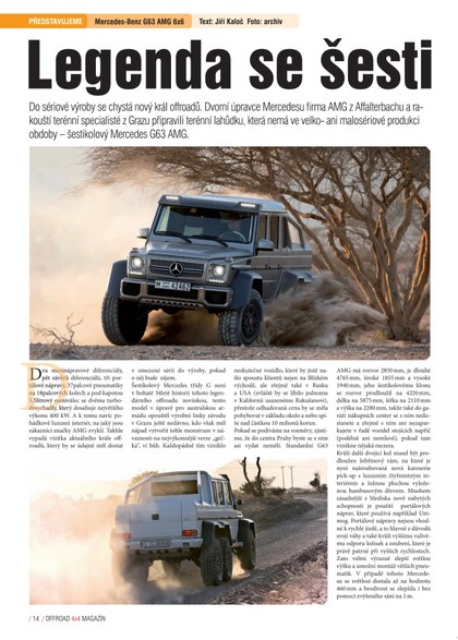 E-magazín Mercedes-Benz G63 AMG 6x6 - OR MEDIA s.r.o. 