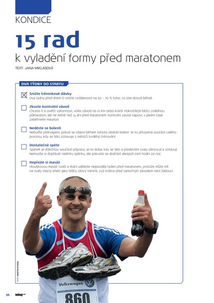 E-magazín 15 rad před maratonem - Behej.com, s.r.o.