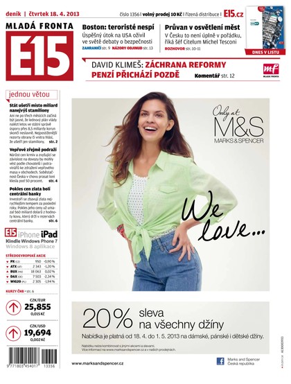 E-magazín E15 18.4.2013 - Czech Media Invest