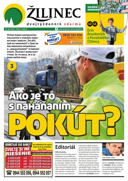 E-magazín Žilinec 8/2013 neplatený - Dr. Press, s.r.o.