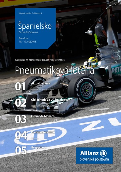 E-magazín Magazín F1 4/2013 - Allianz - Slovenská poisťovňa, a.s.