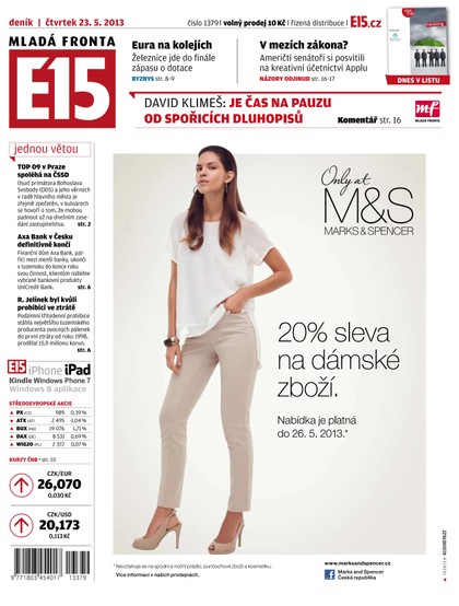 E-magazín E15 23.5.2013 - Czech Media Invest