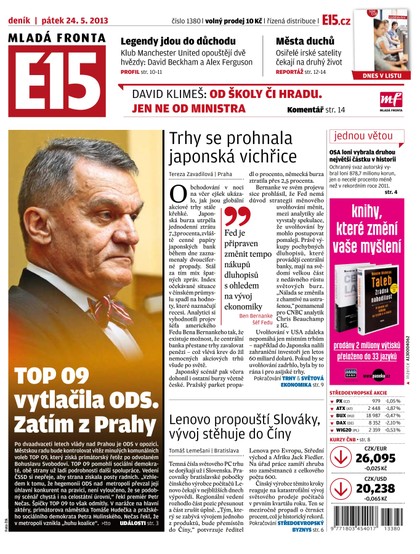 E-magazín E15 24.5.2013 - Czech Media Invest