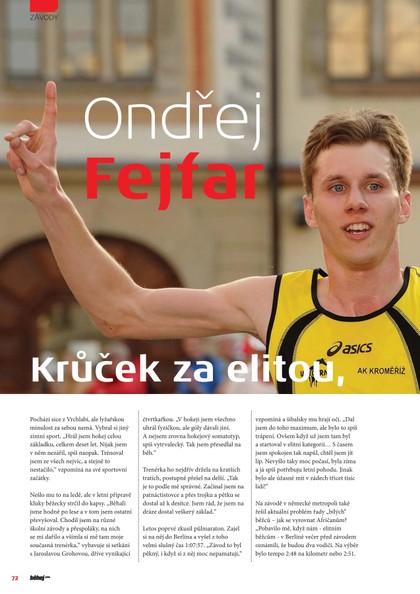 E-magazín Ondřej Fejfar Krůček za elitou - Behej.com, s.r.o.