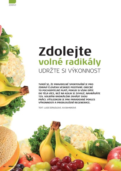 E-magazín Zdolejte volné radikály Udržte si výkonnost - Behej.com, s.r.o.