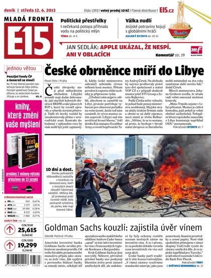E-magazín E15 12.6.2013 - Czech Media Invest
