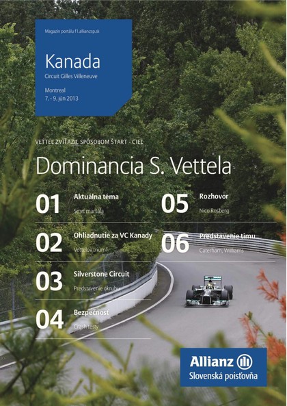 E-magazín Magazín F1 6/2013 - Allianz - Slovenská poisťovňa, a.s.