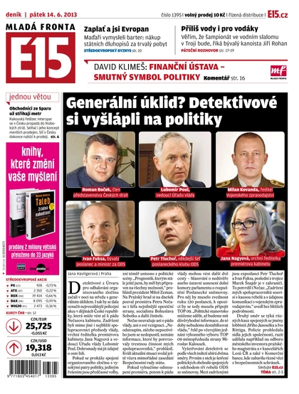 E-magazín E15 14.6.2013 - Czech Media Invest