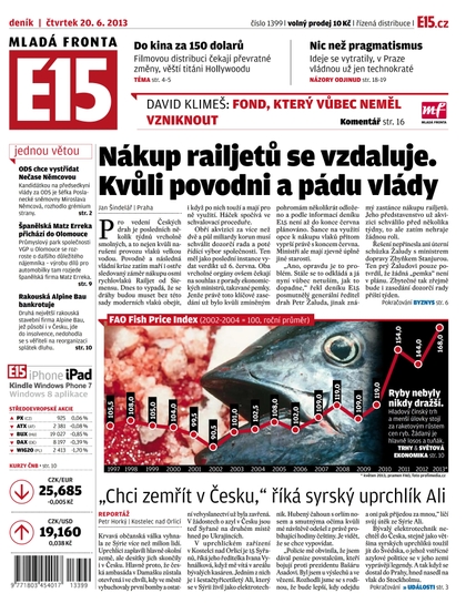 E-magazín E15 20.6.2013 - Czech Media Invest