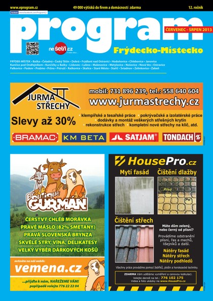 E-magazín Program FM 7-8/2013 - NAKLADATELSTVÍ MISE, s.r.o.
