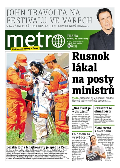 E-magazín METRO 27.6.2013 - deník METRO