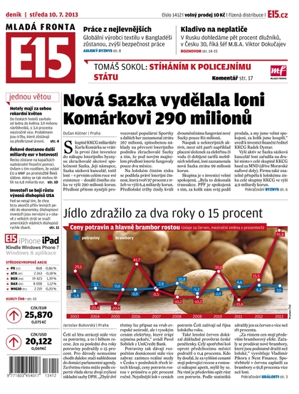 E-magazín E15 10.7.2013 - Czech Media Invest