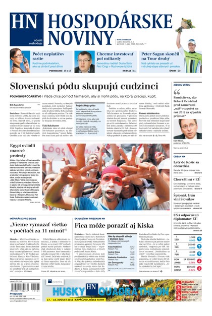 E-magazín Hospodárske noviny 1.7.2013 - MAFRA Slovakia, a.s.