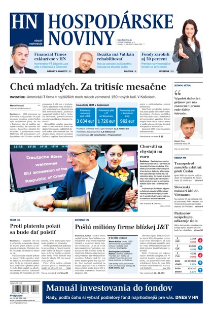 E-magazín Hospodárske noviny 2.7.2013 - MAFRA Slovakia, a.s.