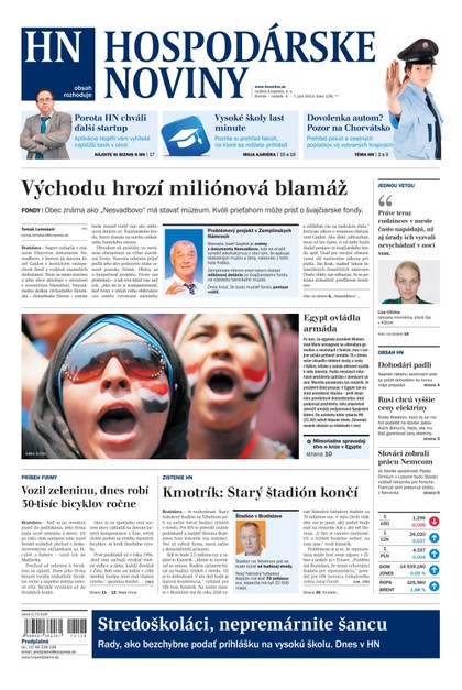E-magazín Hospodárske noviny 4.7.2013 - MAFRA Slovakia, a.s.