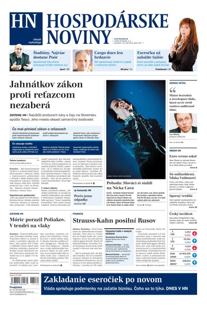 E-magazín Hospodárske noviny 15.7.2013 - MAFRA Slovakia, a.s.