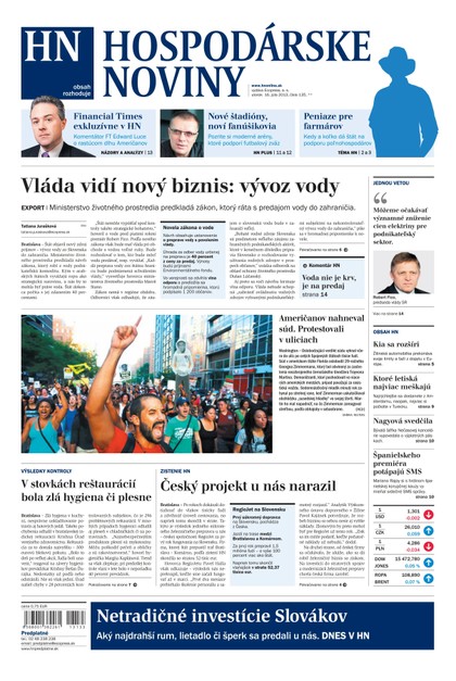 E-magazín Hospodárske noviny 16.7.2013 - MAFRA Slovakia, a.s.