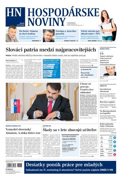 E-magazín Hospodárske noviny 18.7.2013 - MAFRA Slovakia, a.s.