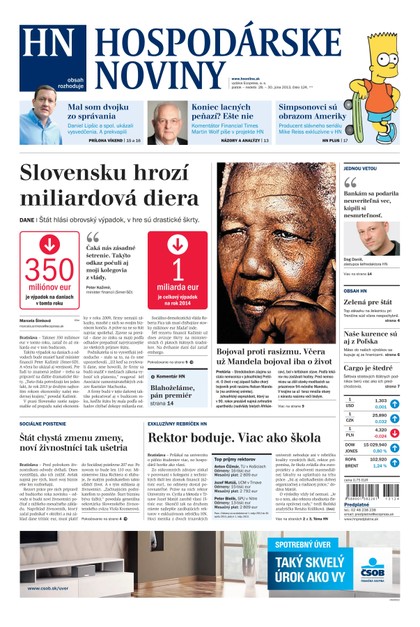 E-magazín Hospodárske noviny 28.6.2013 - MAFRA Slovakia, a.s.