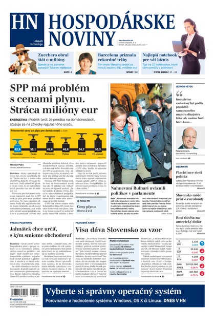 E-magazín Hospodárske noviny 25.07.2013 - MAFRA Slovakia, a.s.