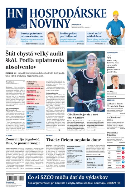 E-magazín Hospodárske noviny-29-07-2013 - MAFRA Slovakia, a.s.