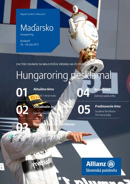 E-magazín Magazín F1 8/2013 - Allianz - Slovenská poisťovňa, a.s.