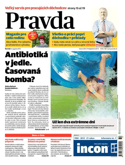 E-magazín Denník Pravda - 8. 8. 2013 - OUR MEDIA SR a. s.