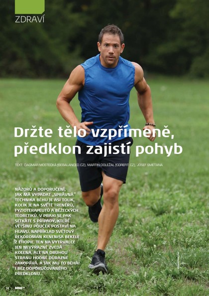 E-magazín Držte tělo vzpřímeně, předklon zajistí pohyb - Behej.com, s.r.o.