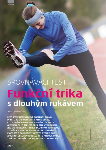 E-magazín Srovnávací test Funkční trika s dlouhým rukávem - Behej.com, s.r.o.