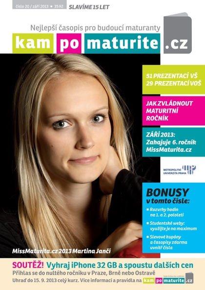 E-magazín KamPoMaturitě.CZ září 2013 - AMOS – KamPoMaturite.cz, s.r.o.