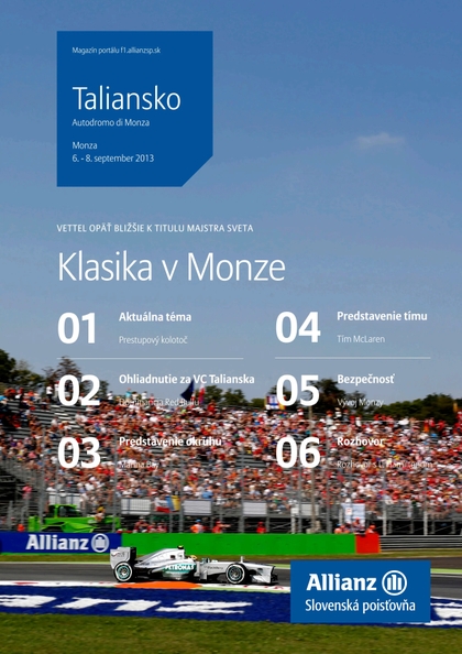 E-magazín Magazín F1 10/2013 - Allianz - Slovenská poisťovňa, a.s.