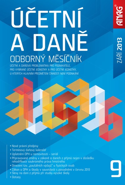 E-magazín Účetní a daně 9/2013 - ANAG, spol. s r.o.