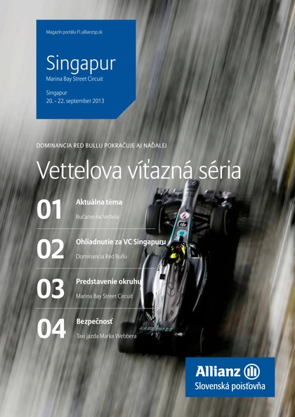 E-magazín Magazín F1 11/2013 - Allianz - Slovenská poisťovňa, a.s.