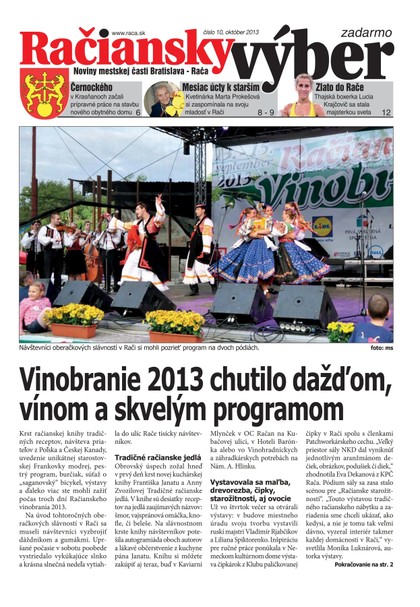 E-magazín 10/2013 - Miestny úrad Bratislava - Rača