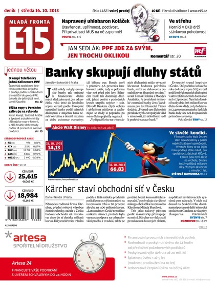 E-magazín E15 16.10.2013 - Czech Media Invest