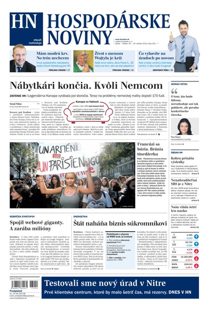 E-magazín Hospodárske noviny 18.10.2013 - MAFRA Slovakia, a.s.