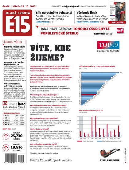 E-magazín E15 23.10.2013 - Czech Media Invest