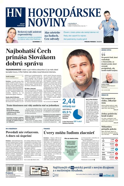 E-magazín Hospodárske noviny 06.11.2013 - MAFRA Slovakia, a.s.