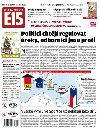 E-magazín E15 15.11.2013 - Czech Media Invest