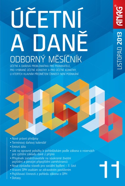 E-magazín Účetní a daně 11/2013 - ANAG, spol. s r.o.
