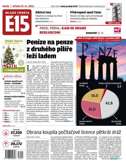 E-magazín E15 27.11.2013 - Czech Media Invest