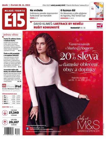E-magazín E15 28-11-2013 - Czech Media Invest