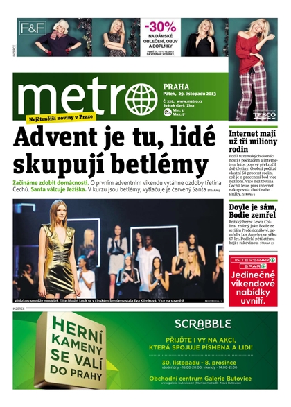 E-magazín METRO 29.11.2013 - deník METRO